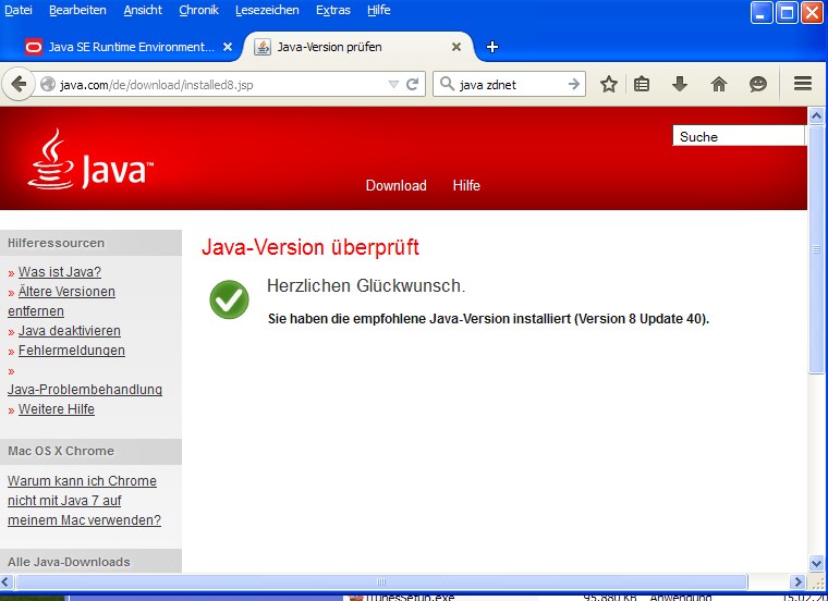 Java For Windows Xp